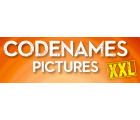 Codenames Pictures XXL: logotype – on background